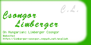 csongor limberger business card